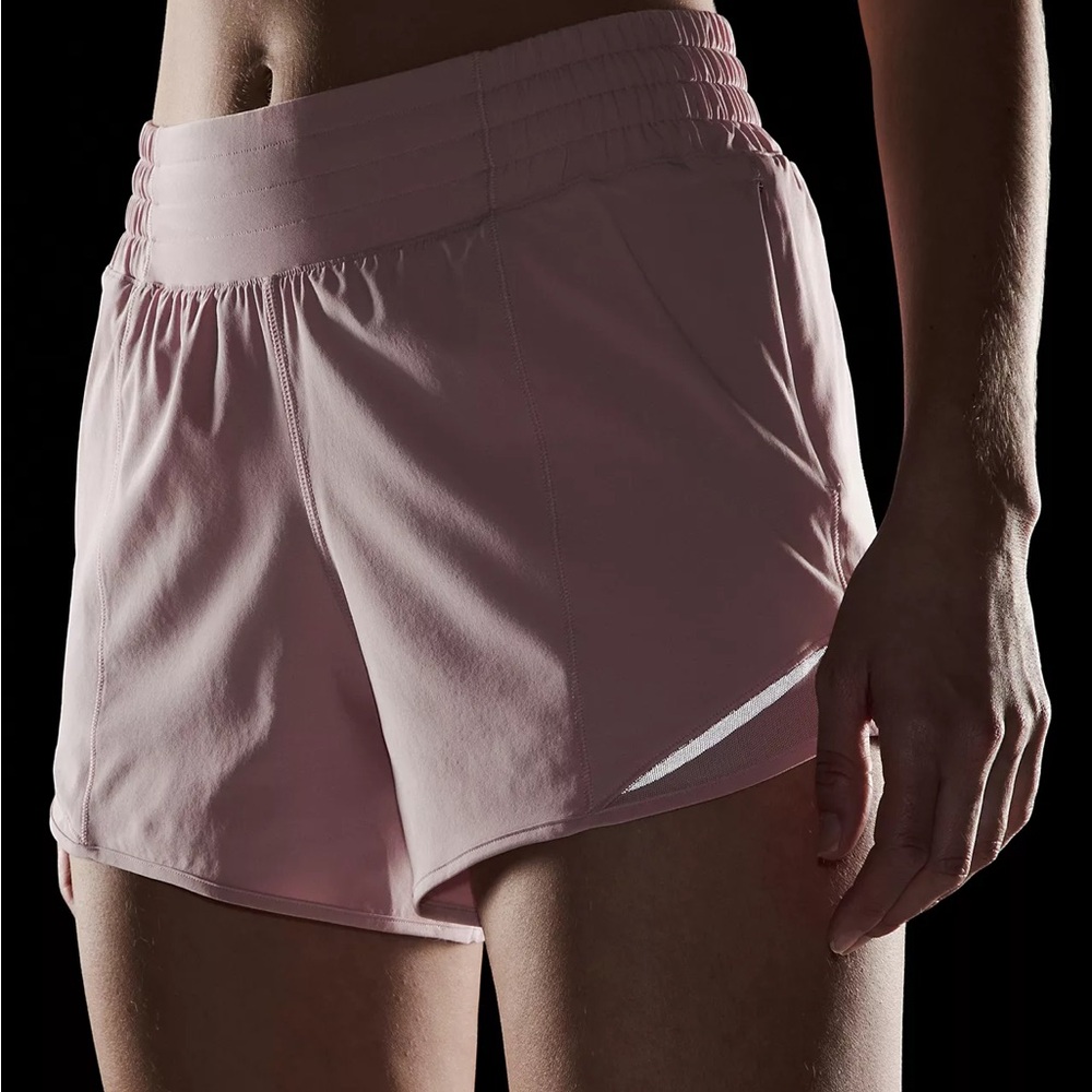 NWT LULULEMON - Pink Haze Hotty Hot HR Lined Short 4" - $68 - Size 12 - Picture 11 of 11